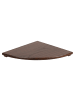 relaxdays Eckregal in Dunkelbraun - (B)35 x (H)3 x (T)35 cm