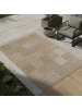 KADIMA DESIGN Teppich In-/Outdoor Flachgewebe Karomuster Polypropylen Küche in Beige