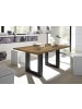 58 aufm Kessel ESSZIMMERTISCH Eila 8 180 x 90 x 75 Esstisch Schwarzstahl/Plankeneiche