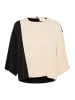 Soaked in Luxury Kurzarm-Bluse SLCevina Lockere Passform in Black & White Blocking