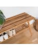 home24 home24 Garderobenbank aus Massivholz in Eiche - 35 x 100 x 45 cm in Braun