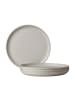 Mepal 4er Set Frühstücksteller Silueta in ø 23 cm in Nordic White