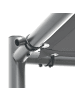 Beliani Garten-Pergola VIMINO in Grau/Schwarz - (W) 282 x (H) 282 x (L) 294 cm