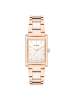 s.Oliver Armbanduhr mit eckigem Gehäuse in roségold