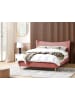 Beliani Doppelbett CHALEIX in Rosa/Gold - (W) 168 x (H) 109 x (L) 212 cm