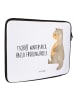 Mr. & Mrs. Panda Notebook Tasche Otter Bauch mit Spruch in Weiß