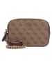 Guess Noelle Umhängetasche 20 cm in latte logo-brown