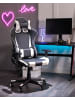 Beliani Gaming Stuhl GAMER in Weiß/Schwarz - (W) 71 x (H) 125 x (L) 71 cm