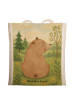 Mr. & Mrs. Panda Shopping Bag Bär Schulterblick Design ohne Spruch in Weiß