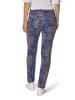 MADELEINE Schlanke Jeans mit Paisley-Print in lilablau / multicolor