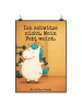 Mr. & Mrs. Panda Poster Einhorn Fitness Design mit Spruch in Weiß