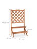 relaxdays Blumentreppe in Natur - (B)61 x (H)110 x (T)40 cm