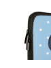 Mr. & Mrs. Panda Laptop Tasche Pinguin Lachen mit Spruch in Blau Pastell