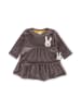 Sigikid Velours Kleid Schneehase in grau