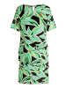 Betty Barclay Stufenkleid kurzarm in Green/Cream