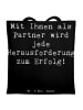 Mr. & Mrs. Panda Tote Bag Spruch Erfolgreiche Geschäftspartner m... in Schwarz