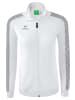 erima Damen Essential Team Tracktop Jacke in weiß/monument grey