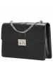 Seidenfelt Roros Big - Schultertasche 28 cm (oxblood/gold) in glossy black