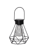 STAR Trading LED Solar-Laterne ,Eddy', 5 Dew Drop LEDs, schwarz, warmweißes Licht,