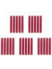 Butlers Butlers Stabkerze RAINBOW 25er-Set in Bordeaux