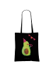 Mr. & Mrs. Panda Tragetasche Avocado Party Zeit ohne Spruch in Schwarz