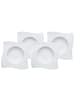 Villeroy & Boch 4er Set Suppenteller NewWave ø 24 cm weiß in weiß