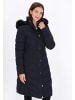 Usha Women Coat in navy