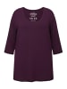 Ulla Popken Shirt in dunkle traube