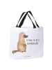 Mr. & Mrs. Panda Tote Bag Schnabeltier Mut mit Spruch in Weiß