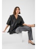 CULTURE Kurzarm-Bluse CUatam Loose fit in Black