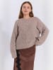 Norr Strickjacke Lillen in Brown Melange