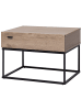 Beliani Nachttisch CAIRO in Braun/Schwarz - (W) 55 x (H) 39 x (L) 41 cm