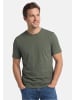 Redmond T-Shirt Basic in Dunkelgrün