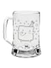 Mr. & Mrs. Panda Gravur Bierkrug Toast Party ohne Spruch in Transparent