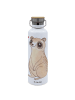 Mr. & Mrs. Panda Trinkflasche Plumplori Glücklich ohne Spruch in Weiß
