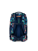Satch Schulrucksack-Set PACK "Crazy Twist" 4-teilig in Blau/Rosa/Grün