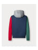 Faconnable Sweatshirt in 575-Azul marino/verde/rojo