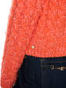 MARC CAIN COLLECTIONS Cardigan mit Zopfmuster und Knopfleiste in Tigerlily