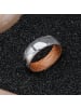 Holzkern Herren-Ring Edelstahl Sumo Eiche/Damast Weite 64 Braun