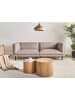 Beliani 3-Sitzer Sofa VORGOD in Braun/Schwarz - (W) 221 x (H) 76 x (L) 85 cm