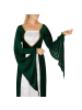 tectake Wundervolles, langes Burgprinzessinnen-Kleid, grün/weiß