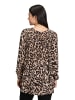 Betty Barclay Schlupfbluse mit Plissee in Schwarz/Beige