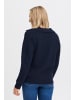 PULZ Jeans Strickpullover PZASTRA V-Neck Pullover 50208350 moderner Pullover in Blau