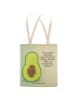 Mr. & Mrs. Panda Shopper Avocado Kern Design mit Spruch in Weiß