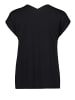 BETTY & CO Blusenshirt mit Webbesatz in Nature-Black