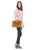Cluty Handtasche echt Leder in gelb