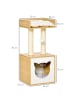 Pawhut Katzenhaus Eiche Spanplatte