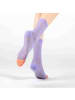 MUNADUNA 4er-Pack Lochmuster-Socken in Lila