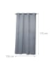 relaxdays 4 x Vorhang in Grau - (B)135 x (H)175 cm