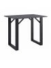 VCM  Holz Bartisch Stehtisch Tisch Tresen Xona 80x80 cm in Schwarz / Anthrazit